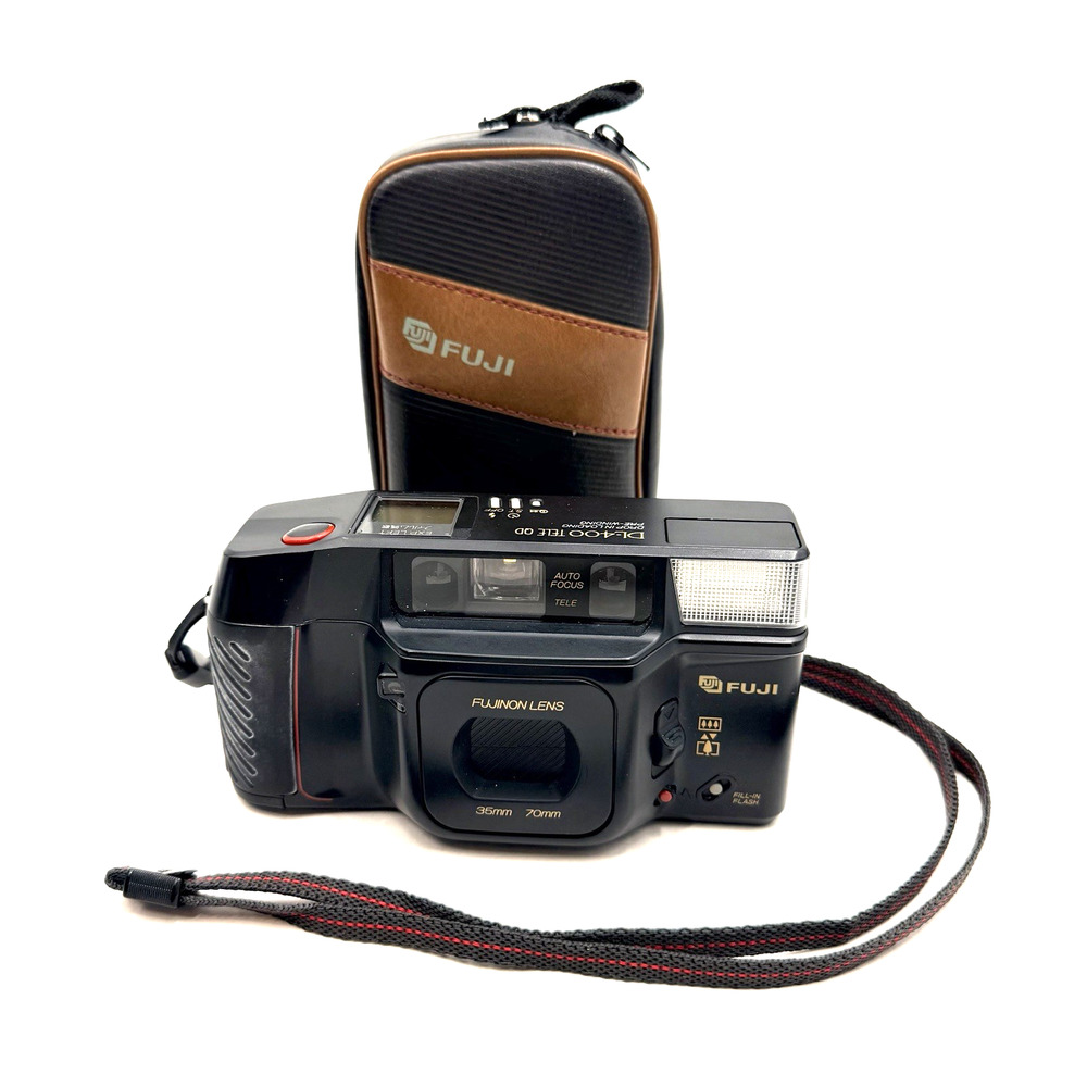 Vintage Fuji DL-400 Tele QD Auto Focus 35-70 Lens 35mm Film Camera Point Shoot